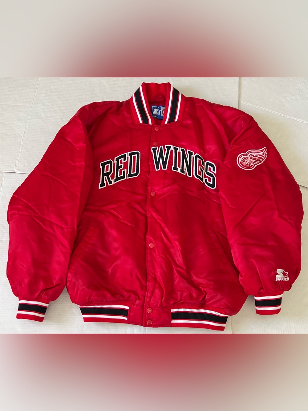 Vintage 90s Detroit Red Wings Jacket Men's 2Xl Starter Nhl Yzerman Fedorov